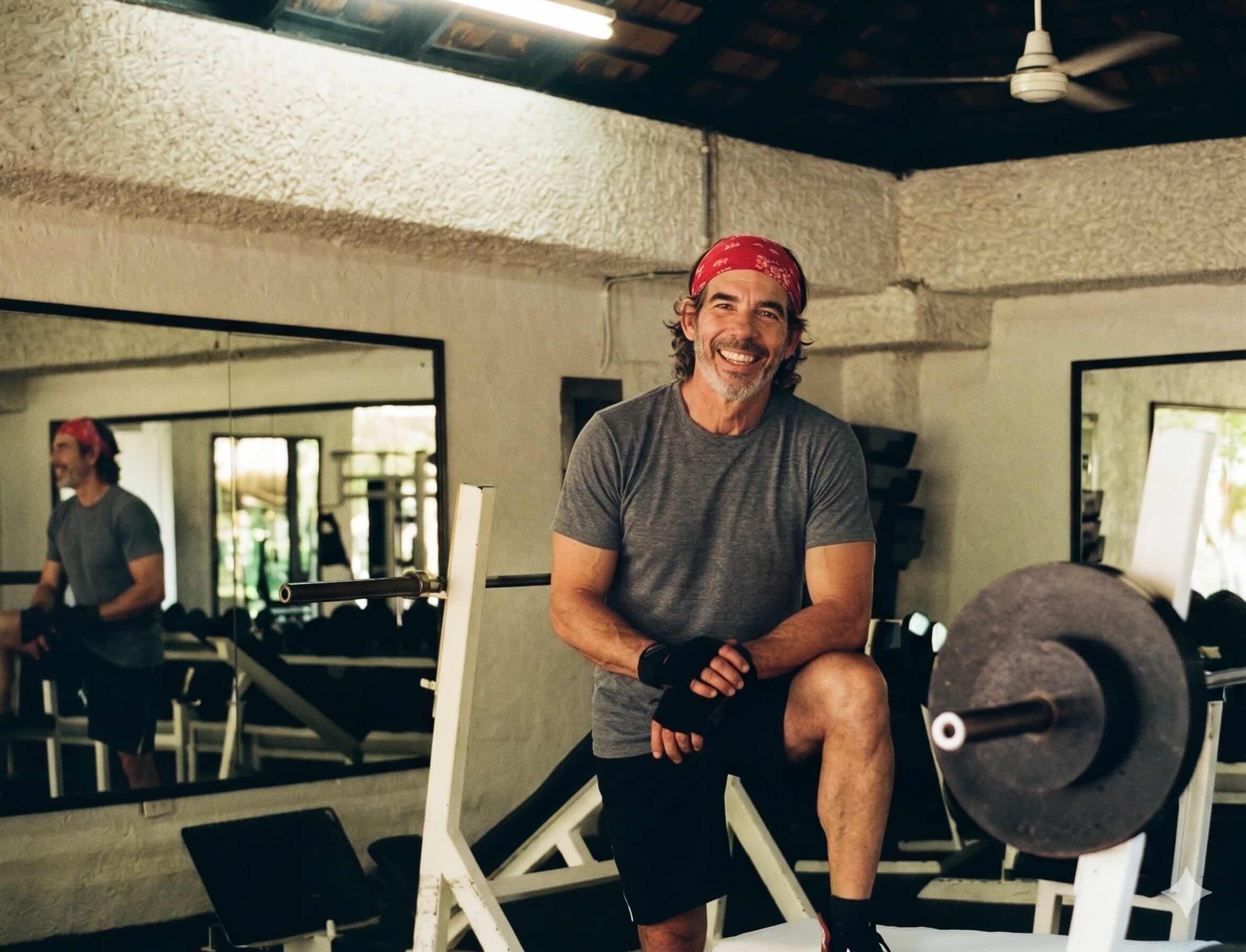 Jay Repko, personal trainer, in the gym