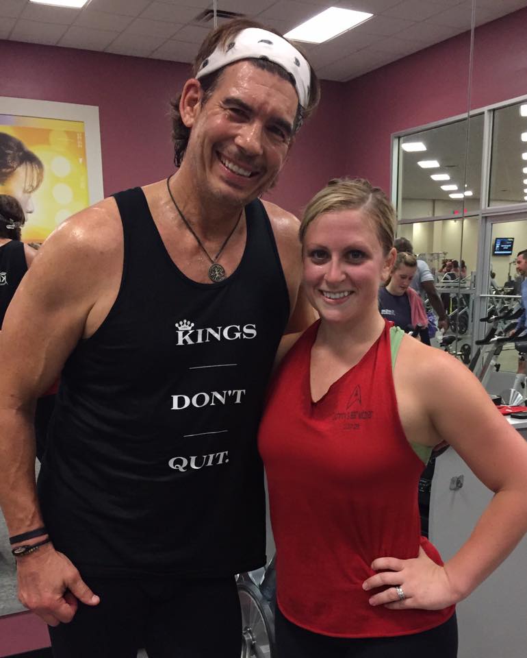 Jay training with a client